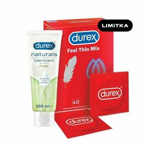 DUREX SEX Feel Thin MIX 40ks + gel 100 ml vyobraziť