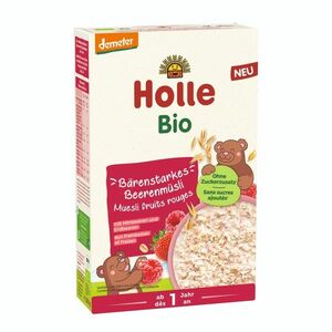 HOLLE Organické müsli s kúskami jahôd a malín 200 g vyobraziť