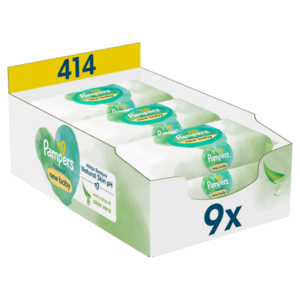 PAMPERS Harmonie New baby Aloe Vera, Detské čistiace obrúsky 9 x 46 ks vyobraziť