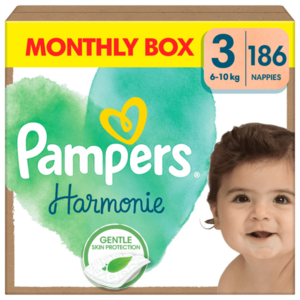 PAMPERS Harmonie Baby veľ.3 - Mesačné balenie 186 ks vyobraziť