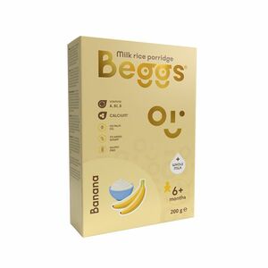 BEGGS Mliečna ryžová kaša banánová 200 g vyobraziť