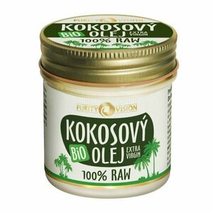 PURITY VISION RAW Bio Kokosový olej ve skle - kosmetika 120 ml vyobraziť