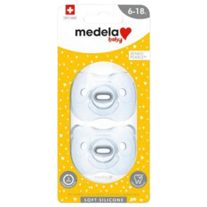 MEDELA Baby mäkký celosilikónový cumlík Boy 6-18m 2 ks vyobraziť