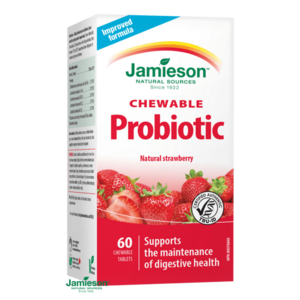 JAMIESON Probiotic tablety na cmúľanie s jahodovou príchuťou tbl. 60 pastiliek vyobraziť