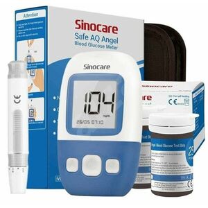 SINOCARE Safe AQ Angel glukomer + príslušenstvo na monitorovanie glykémie vyobraziť