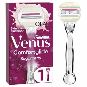 GILLETTE VENUS Comfortglide sugarberry plus olay holiaci strojček- 1 holiaca hlavica vyobraziť