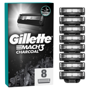 GILLETTE Mach3 Charcoal Náhradné hlavice do holiaceho strojčeka pre mužov 8 ks vyobraziť