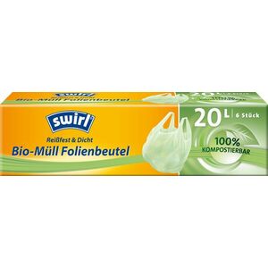 SWIRL BIO kompostovateľné vrecia s ušami 6 x 20 l vyobraziť