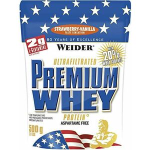 WEIDER Protein Premium Whey, - jahoda-vanilka 500 g vyobraziť