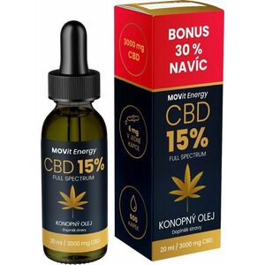 MOVIT ENERGY CBD 15% Full Spectrum konopný olej 20 ml vyobraziť