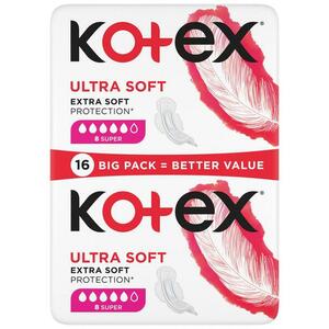 KOTEX Ultra SOFT Super 16 ks vyobraziť