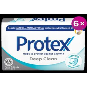 PROTEX Tuhé mydlo Deep Clean s prírodnou antibakteriálnou ochranou 6 x 90 g vyobraziť