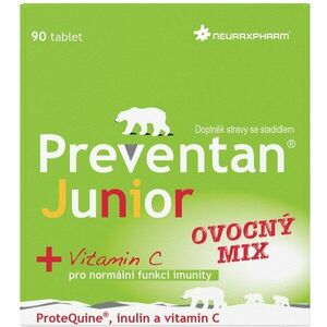 PREVENTAN Junior ovocný mix 90 tabliet vyobraziť