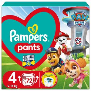 PAMPERS Active Baby Pants Paw Patrol Plienky nohavičkové vel. 4, 72 ks vyobraziť