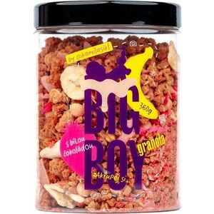 BIG BOY Proteínová granola s bielou čokoládou bude od @kamilasikl. 360 g vyobraziť