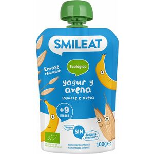 SMILEAT Organic Jogurtové vrecko s ovsenými vločkami 100 g vyobraziť