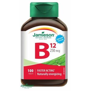 JAMIESON Vitamín B12 kyanokobalamín 250 µg 100 tbl. 100 tabliet vyobraziť