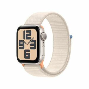 APPLE Watch SE GPS 44mm Aluminium Case with Sport Loop, Starlight vyobraziť