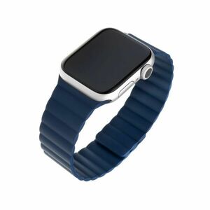 FIXED Silikónový remienok Magnetic Strap s magnetickým zapínaním pre Apple Watch 38/40/41mm modrý vyobraziť