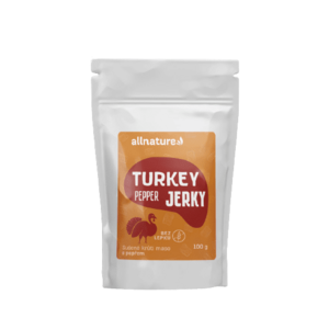 ALLNATURE Turkey pepper Jerky 100 g vyobraziť