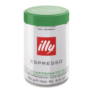 ILLY Espresso bez kofeinu zrnková káva 250 g vyobraziť