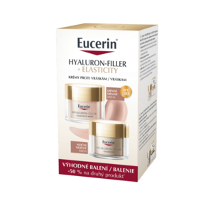 EUCERIN Hyaluron-filler + Elasticity Denný krém Rosé SPF30 a nočný krém 2 x 50 ml vyobraziť