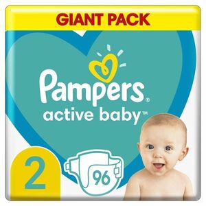 PAMPERS ActiveBaby S2, 4-8 kg 96 ks vyobraziť