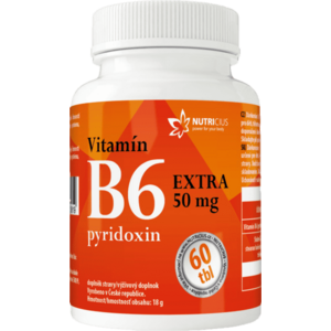 NUTRICIUS Vitamín B6 EXTRA - pyridoxin 50 mg 60 tablet vyobraziť