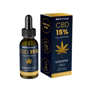 MOVIT ENERGY CBD 15% Full Spectrum Konopný olej 10 ml vyobraziť