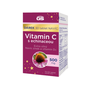 GS Vitamin C 500 s echinaceou 70+30 tablet vyobraziť