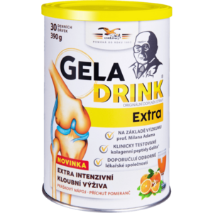 GELADRINK Extra práškový nápoj příchuť pomeranč 390 g vyobraziť