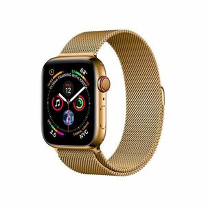 COTEETCI ocelový magnetický řemínek pro Apple Watch 42/44mm zlatý vyobraziť