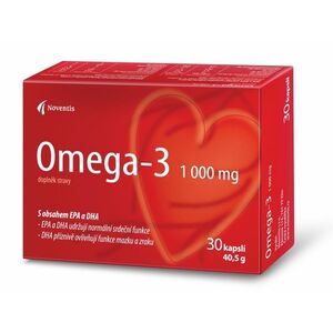 NOVENTIS Omega- 3 1000mg pro zdravé srdce a cévy 30 kapslí vyobraziť