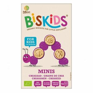 BELKORN BISkids BIO detské celozrnné mini chia sušienky bez pridaného cukru 120 g vyobraziť