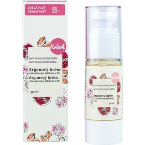 Arganový krém pre zrelú pleť (30+) – nočný KVITOK 30 ml vyobraziť