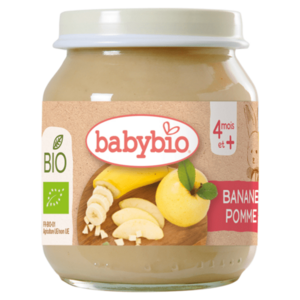 BABYBIO Bio banán a jablko 4m + 130 g vyobraziť