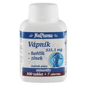 MEDPHARMA Vápnik + horčík + zinok 107 tabliet vyobraziť