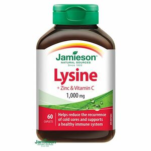 JAMIESON Lyzín 1000 mg so zinkom a vitamínom C 60 tabliet vyobraziť