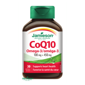 JAMIESON Koenzým Q10 s Omega-3 30 kapsúl vyobraziť