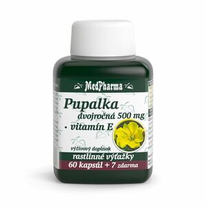 MEDPHARMA Pupalka dvojročné 500 mg + vitamín E 67 tabliet vyobraziť