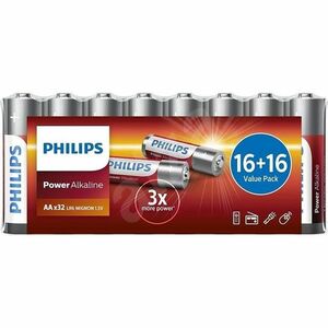 PHILIPS LR6P32FV/10 Power Alkaline ceruzkové batérie 32 kusov vyobraziť