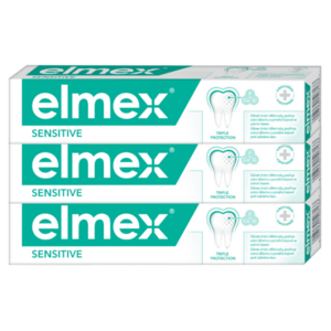 ELMEX Sensitive Zubná pasta pre citlivé zuby 3 x 75 ml vyobraziť