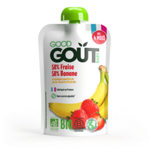 GOOD GOUT Jahoda s banánom od 4.mesiaca BIO 120 g vyobraziť