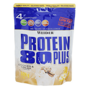 WEIDER Protein 80 plus cookies a cream 500 g vyobraziť