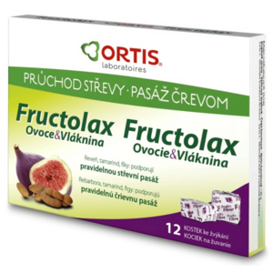 FRUCTOLAX Ovocie a vláknina kocky 24 ks vyobraziť