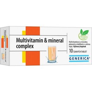 GENERICA Multivitamin & mineral complex, 10 šumivých tabliet vyobraziť