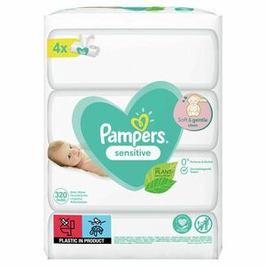 PAMPERS Wipes Sensitive Vlhčené utierky, 4 x 80 ks vyobraziť