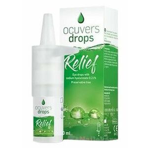 OCUVERS drops Relief očné kvapky s obsahom hyaluronátu sodného 0, 21 % 10 ml vyobraziť