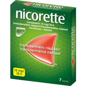 NICORETTE invisipatch 15 mg/16 h transdermálna náplasť 7 ks vyobraziť