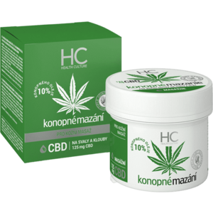 HEALTH CULTURE Konopné mazanie 10% s CBD krém 125 ml vyobraziť